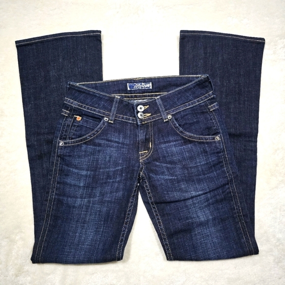 Hudson ✦ Beth Baby Bootcut Jeans ✦ Size 25 Majesty Wash Dark Denim EUC - Picture 3 of 16
